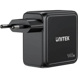 Unitek P1132ABK01-EU GaN зарядно устройство 140W 3xUSB-C (P1132ABK01-EU)