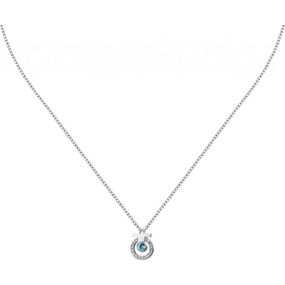 Trussardi Elegantní ocelový náhrdelník se zirkony TJAXC55