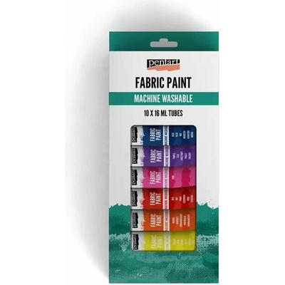 Pentart sada farieb na textil 10 x 16 ml