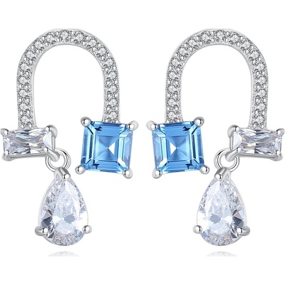 Linda's Jewelry strieborné náušnice kvapka šťastia IN355