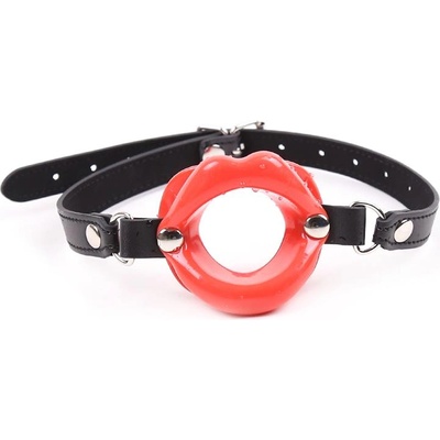 LateToBed BDSM Line Lip Gag Mouth Red