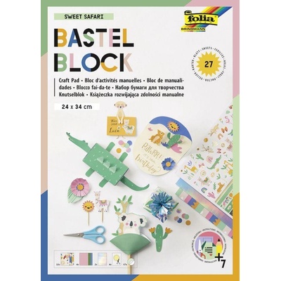 Blok KREATIV sada barevných papírů 27 listů Safari Folia