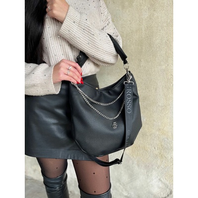 Grosso Čierna dámska kabelka na rameno