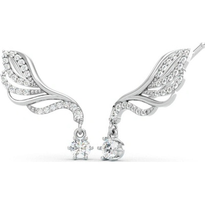 Couple, Elegantní záušnice Aviera, bílé zlato se zirkony, 585-66-3-0463.1B00.0.00.001.19