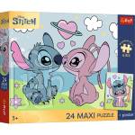 Trefl Пъзел Trefl от 24 макси части - Стич и Ейнджъл (14393) - baby