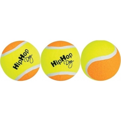 HIPHOP DOG Balenie-tenisová lopta farebná 6,5 cm 3 ks
