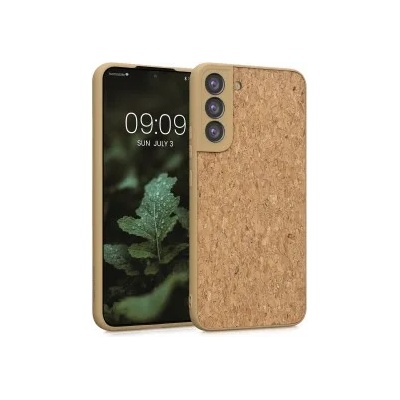 kwmobile Корков калъф за Samsung Galaxy S22 Plus - светлокафяв