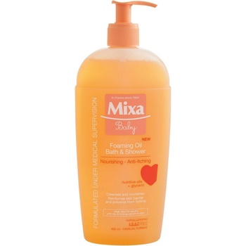 Mixa Baby penivý olej do sprchy aj do kúpeľa Foaming Oil 400 ml