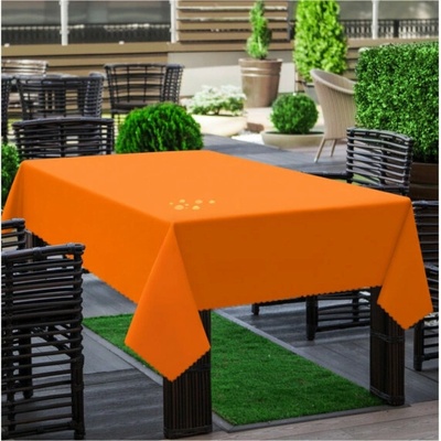 Mondo Italia Obrus záhradný hladký oranžový Oranžová 140x300 cm