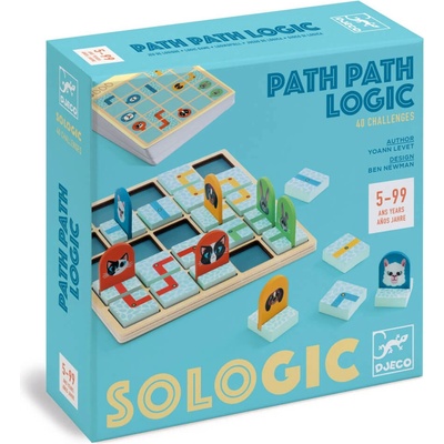 Djeco SOLOGIC Logika cestičiek Hlavolam so 40 výzvami