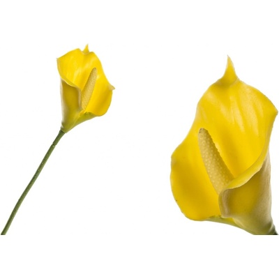 Umělá květina Kala 34 cm žlutá