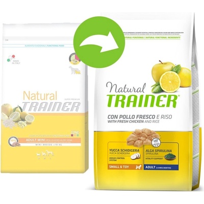 Nova Foods Trainer Natural Small Toy Adult kuře Rýže 2 kg