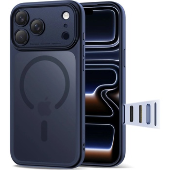 Tech-Protect Кейс Tech-Protect Magpeak Magsafe CC за iPhone 17 Pro Max - матово тъмносиньо