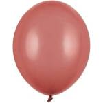 Party Deco Пастелен латексов балон - бургунди - 23 см (sb10p-086)