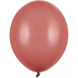 Party Deco Пастелен латексов балон - бургунди - 23 см (sb10p-086)