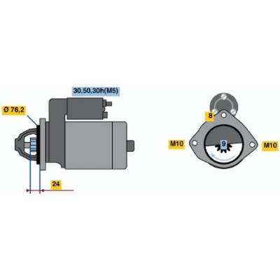 BOSCH STARTER 0 986 019 980