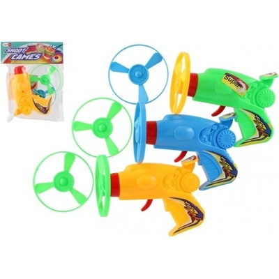 Teddies Vystřelovací vrtulka + startér pistole plast 12cm v sáčku