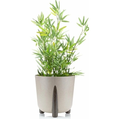 HowHomely plastový květináč MOSS ECO 25X26 CM BÉŽOVÁ