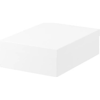 Ikea TJENA Papírová krabice s víkem 25x35x10 cm bílá