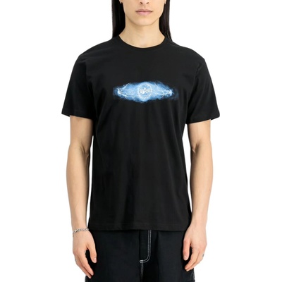 Alpha Industries Lightning T tričko pánske black /blue čierne