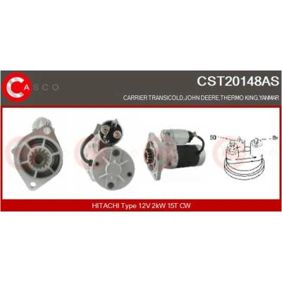 CASCO Alternátor 12V 110A s kolem OE MITSU