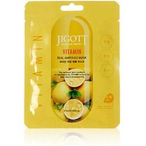 JIGOTT Ампулна маска за лице с витамин Е, бетаин и хиалуронова киселина JIGOTT VITAMIN REAL AMPOULE MASK 27 ml
