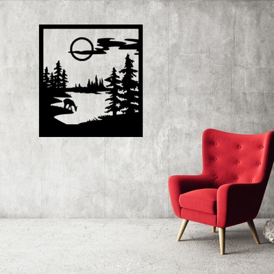Obraz - srnka pri jazierku Veľkosť rámu: 31x29cm