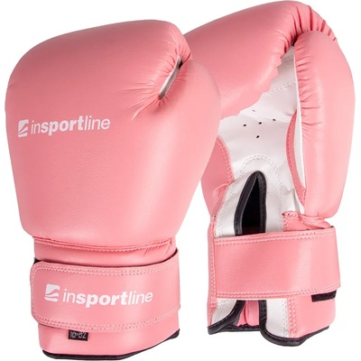 Boxerské rukavice inSPORTline Ravna růžovo-bílá - 12oz