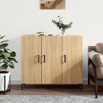 vidaXL Сайдборд, дъб сонома, 90x34x80 см, инженерно дърво (828111)