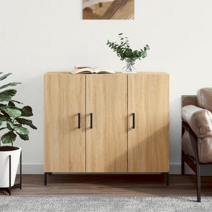 vidaXL Сайдборд, дъб сонома, 90x34x80 см, инженерно дърво (828111)