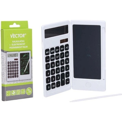 UNIPAP Kalkulačka W046926 + elektronický poznámkový blok VECTOR