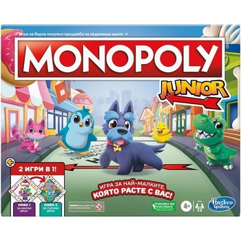 Hasbro Настолна игра Монополи Джуниър: 2 в 1 - Детска (f8562656)