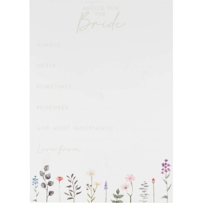 Ginger Ray Картички с цветя - Съвети за булката 10 бр