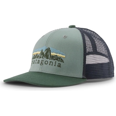Patagonia Детска шапка с козирка Patagonia Kid's Trucker Hat Cap - Fitz Roy Foothills: Cover Green - размер One Size (204-1695-6711)