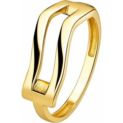 Zlaton Prsten žluté zlato s moderním vzorem 000422504254
