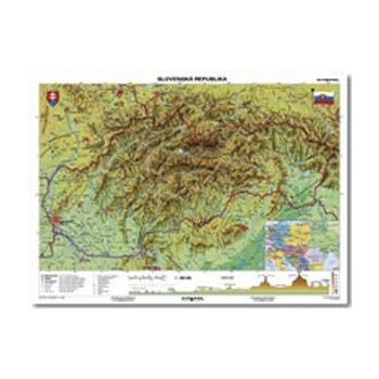 STIEFEL Mapa Slovensko-geografická B1 formát