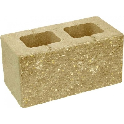 Tvárnice plotová CS BETON Blok 20 protistranně štípaná okrová