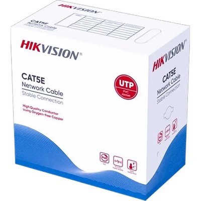Hikvision DS-1LN5E-EU-C7 CAT5E UTP Мрежов Кабел 305m Чиста Мед (DS-1LN5E-EU-C7)
