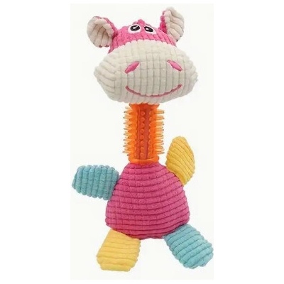 Dog Toy Cow pískací dentální kravička bavlna 24 cm