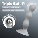 Satisfyer Triple Ball-R Дилдо с вградени тежести