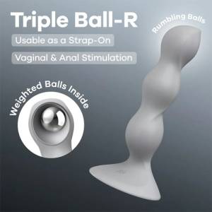 Satisfyer Triple Ball-R Дилдо с вградени тежести