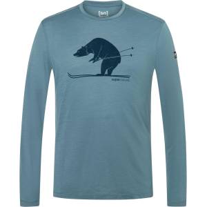 super. natural Мъжка блуза с дълъг ръкав super. natural Ski Karl L/S Longsleeve - Stormy Weather / Blueberry - размер XXL (216-4000-0715)