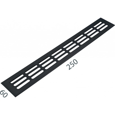 MPkovania SRL Alfa 60 x 250 mm čierna matná