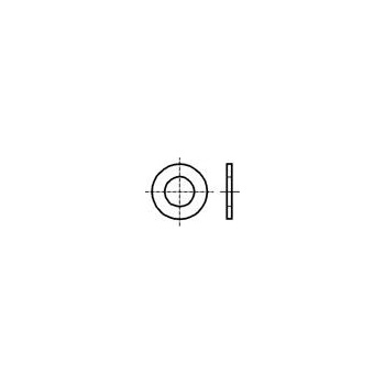 BOSSARD Podložka kulatá M22 D=39mm h=3mm ocel Povlak: zinek DIN: 125A