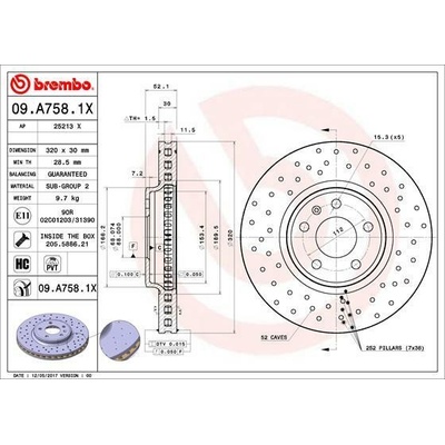 BREMBO 09.A758.1X