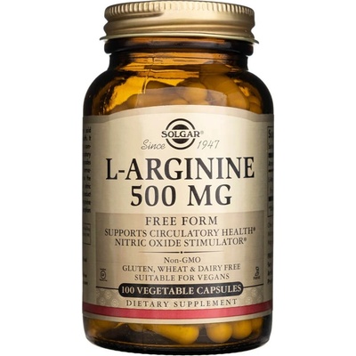 Solgar L-Arginín 500 mg 100 veg. kapsúl
