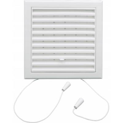 Vents 154 x 154 mm s žalúziou fi 100 mm biela