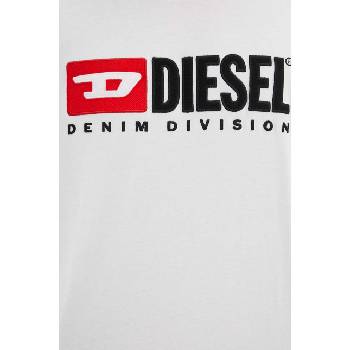 Diesel Памучна тениска Diesel T-BOXT-DIV в бяло с апликация A14943.0GRAI (A14943.0GRAI)