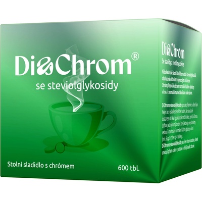 Di Chrom se steviolglykosidy stolní sladidly 600 tbl