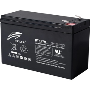 Ritar Оловна Батерия RITAR, (RT1270) AGM, 12V, 7Ah, 151/ 65/ 94 mm, Терминал1 (RITAR-RT1270-1) - caretech